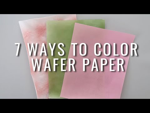 7 ways to color wafer paper