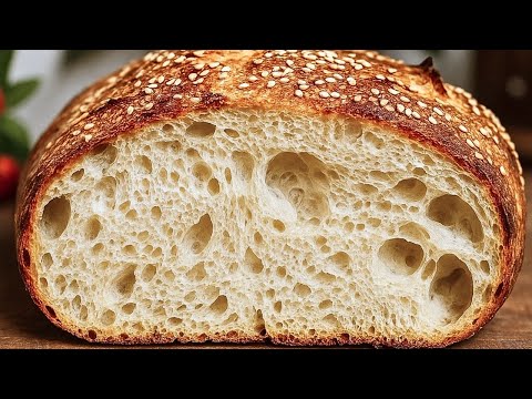 4 Ingredients! No Kneading! Just Mix and Bake! Anyone Can Do It