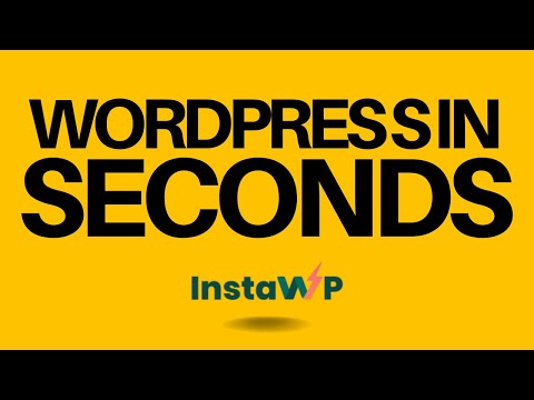 InstaWP install & host WordPress websites in seconds! 🚀