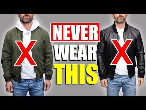 STOP Wearing a Bomber Jacket WRONG (10 Bomber Wearing Do's & DON'Ts)