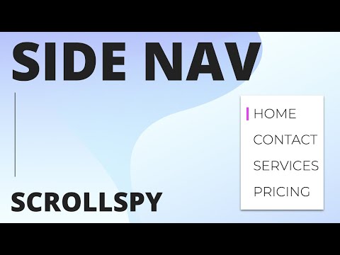 Coder une navigation latérale avec un effet ScrollSpy