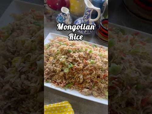 Mongolian Rice 😍 #food #yescanicook #recipe #ramadanrecipes #cooking #friedrice #mongolia
