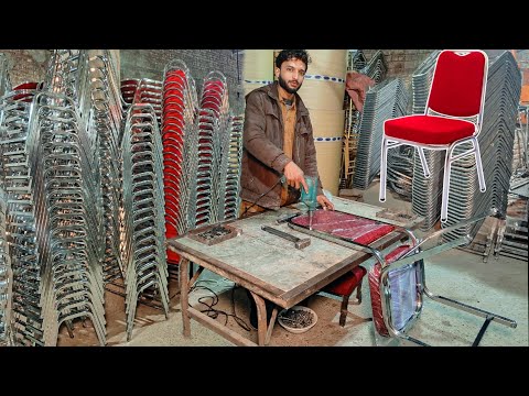 Manufacturing Process of Making Quality Restaurant chair | Crafting From Stainless steel Square Pipe