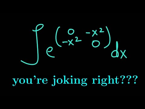 A MATRIX INTEGRAL!
