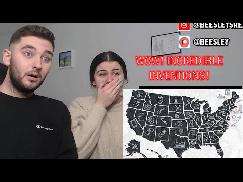 British Couple Reacts to The Best Invention From Each US State