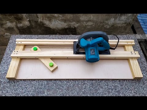 Homemade Circular Saw Crosscut Jig || DIY Circular Saw Miter Jig
