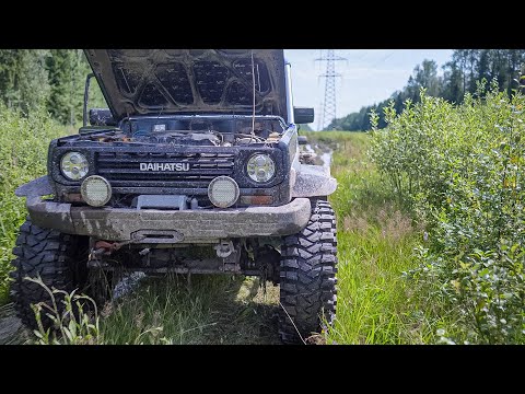 Daihatsu Rugger на 40ых трепадорах, Уазы и Нивы, Паджеро.