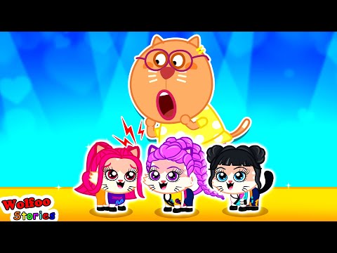Kat Adopts Cat Idols ⭐ Funny Cartoon For Kids @Wolfoo's stories