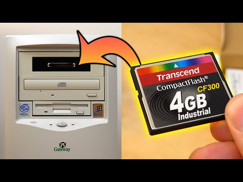 FINALLY Installing a CF Card Reader in the $5 Windows 98 PC!