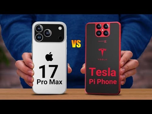 Tesla Pi Phone VS iPhone 17 Pro Max 2025