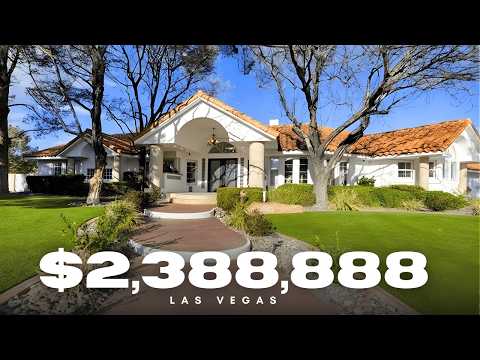 Inside a $2.38M Estate NO HOA w/ Basement, Pool, 5 Car Garage, RV Garage | Las Vegas Home Tour