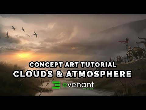 Clouds & Atmosphere Painting Tutorial - Digital Painting Basics - Concept Art