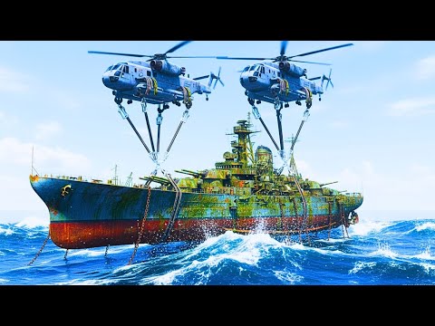 Mythical Resurrection Restoring the Battleship Bismarck Rising from the Ocean Depths