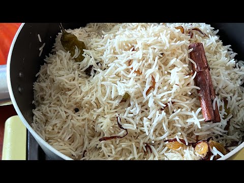طبخ الرز الأبيض البشاور بطريقتي المعتمدة الرز نثري والطعم رهييب ألذ من المطاعم👌🏻