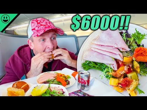 What $6000 Gets You on Ethiopian Airlines! First Class Food in East Africa!