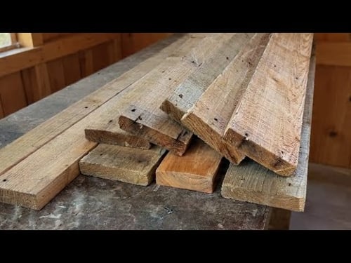 The Best Way To Use Old Wood // The Perfect Wood Recycling Project
