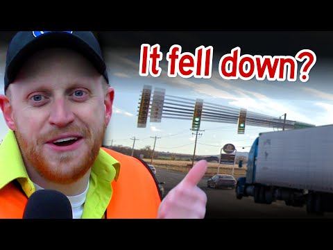 Stoplight BOUNCES itself to pieces!