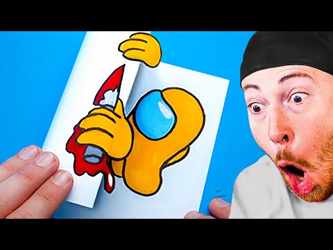*NEW* CRAZIEST Among Us Art Videos EVER!? (AMAZING!)