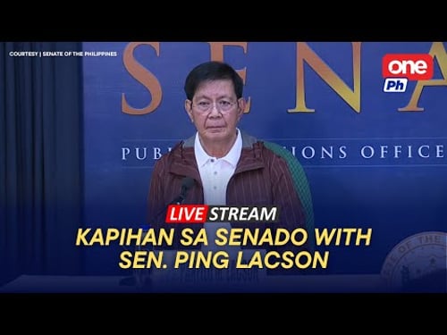 LIVE | Kapihan sa Senado with Sen. Ping Lacson (November 4, 2025)