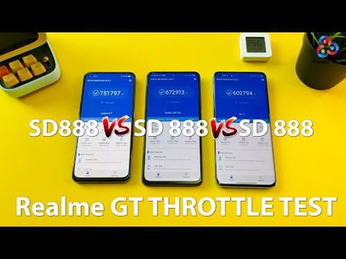 Realme GT vs Redmi K40 Pro vs Mi 11 ANTUTU THROTTLE TEST