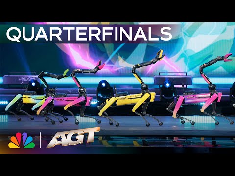 Boston Dynamics Revives Robot Dogs For A Must-See "Good Vibrations" Dance-Off! | AGT 2025