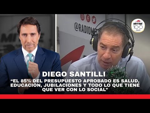 Diego Santilli: “El 85% del presupuesto aprobado es salud, educación y jubilaciones”