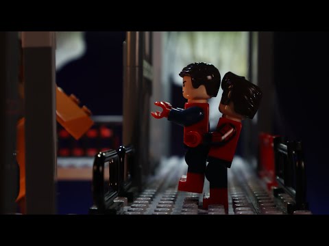 Andrew Garfield Cracks Tobey Maguire's Back...IN LEGO!