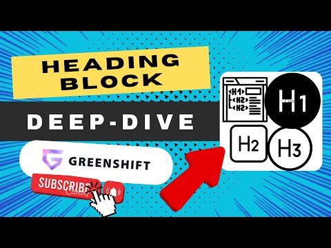 GreenShift WP Mastering the Advanced Heading Block: Style and Impact