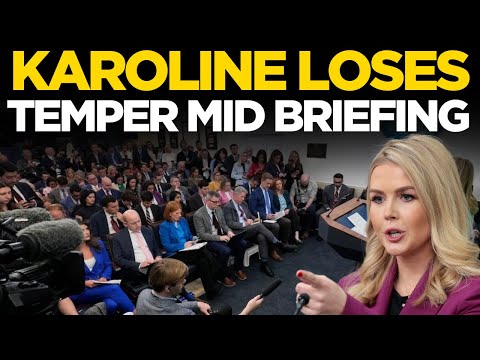 Karoline leavitt Live | Karoline Leavitt Losses It During Heated White House Briefing | US News Live