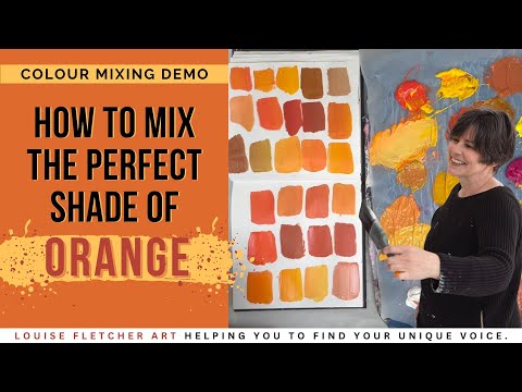 How to Mix the Perfect shade of Orange : A Colour Mixing Demo