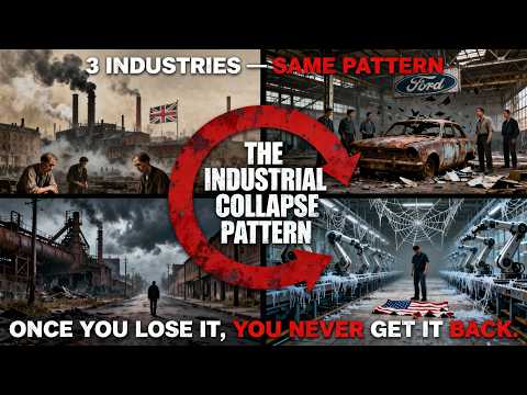 The Industrial Collapse Pattern: How Britain, Detroit & the Rust Belt Fell — and Why America Is Next