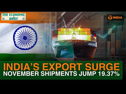 India’s exports surge 19.37% in November as trade deficit sharply narrows