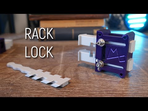 This Strange Lock can be opened with a Carrot? 3D Printed "Rack Lock"