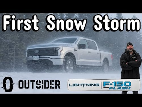 The Aftermath: F-150 Lightning Flash vs. First Canadian Snow Storm