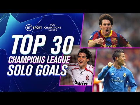 The GREATEST EVER Champions League solo goals | 10 minutes of footballing gold