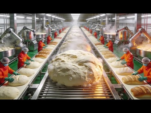 Inside the Natural Fermentation Factory – How Living Dough Creates Unique Breads | Full Process