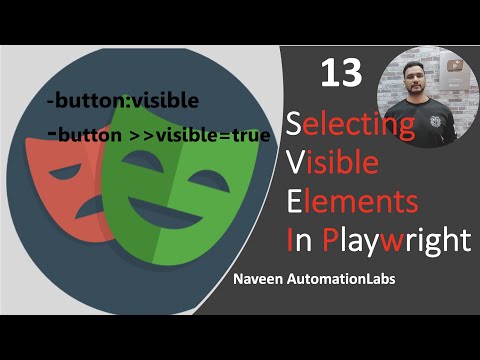 #13 - Selecting Visible Elements in Playwright | Playwright with Java