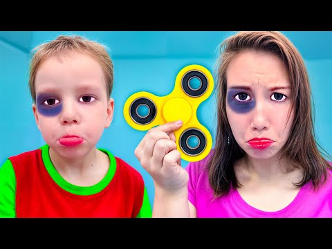 Света ПОВТОРЯЕТ все за Богданом ! Поставили ФИНГАЛ Спиннером !