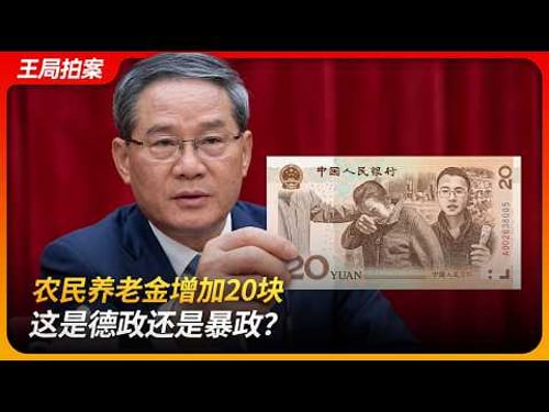 农民养老金增加20块,这是德政还是苛政?|李强|政府工作报告|新农保|郭凤莲|佟亮|王局拍案 20260309