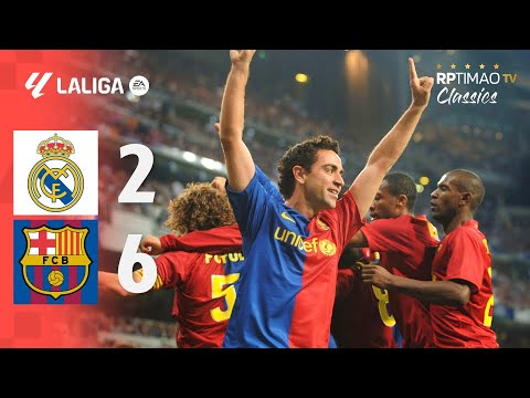 Real Madrid 2 x 6 Barcelona ● La Liga 08/09 Extended Goals & Highlights HD