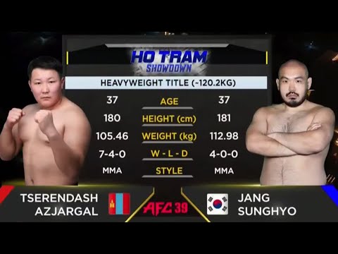 AFC39 헤비급 챔피언 타이틀전 아즈자르갈 vs 장성효