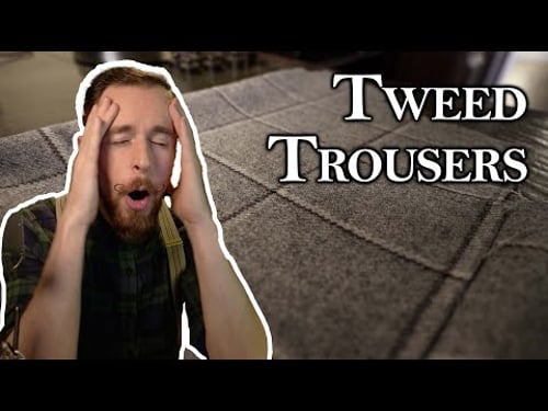 ✂ Tweed trousers in ONE day - sewing proper pants fast