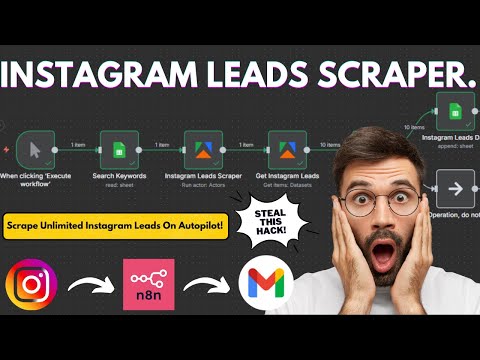 How to EASILY Scrape UNLIMITED Instagram Leads using N8N!