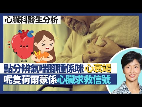 心臟衰竭|氣喘腳腫都係常見心衰竭病徵 點分辨是否心臟健康問題警號?一種荷爾蒙上升係心臟負荷過高求救信號?中醫有云心腎不交 心腎功能互相影響?|王建芳醫生 心臟科醫生蕭頌華教授|人類健康研究所