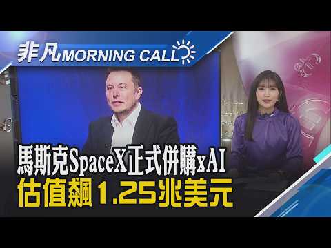 川普斥120億美元"金庫計畫" 反制中國稀土牌 鋪路史上最大IPO 馬斯克帝國盯"太空AI"商機|主播貝庭|【非凡Morning Call】20260204|非凡財經新聞