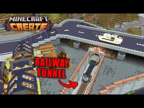 I UPGRADED My Colony's TRANSPORTATION System In Create Mod