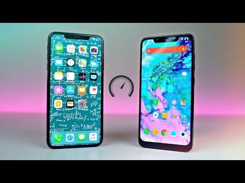 iPhone XS MAX vs POCOPHONE F1 - Speed Test! (Shocking)