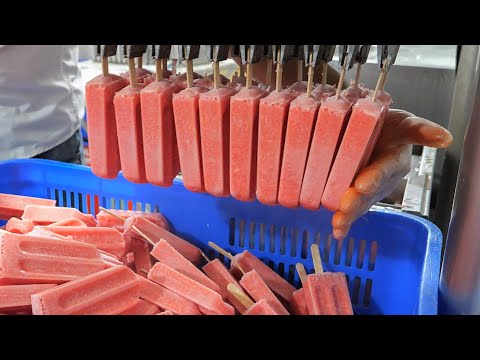 Amazing Popsicle Making Process and Delicious Ice Cream Collection! / 驚奇的冰棒製作過程和美味的冰淇淋特輯!