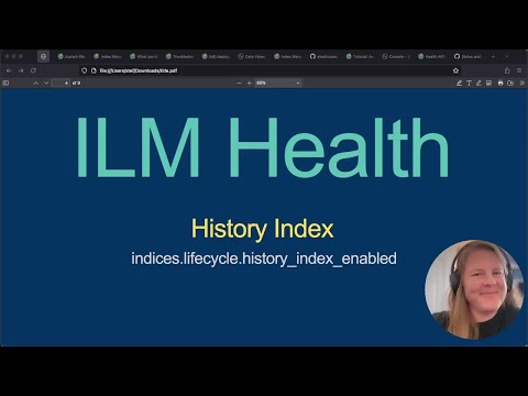 ILM Health | History Index | Elastic Cloud | Support Troubleshooting
