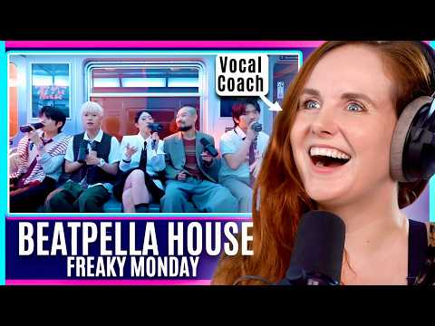 BEATPELLA HOUSE - BEATBOX Acappella?! | Vocal Coach Analysis | Freaky Monday Reaction